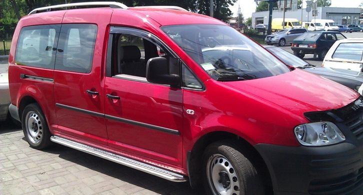 Боковые пороги (площадка) Volkswagen Caddy 2010+ г.в.