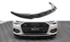 Накладка на передний бампер сплитер Audi A6 C8 2018+ г.в. Ауди А6 С8, Черный, Внешний Тюнинг, Audi, Накладка на передний бампер, Не требуется, ABS-пластик, A6, Новое, На штатные места, A6 C8 2018-