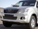 Зимняя заглушка решетки переднего бампера Toyota Hilux 2011-2015 г.в.