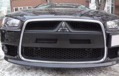 Накладка на бампер ноздри Mitsubishi Lancer X 2007+ г.в.