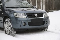 Зимова заглушка решітки переднього бампера Suzuki Grand Vitara 2005-2008