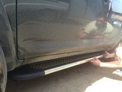 Боковые пороги (площадка, ступенька) "Maydos" Fiat Doblo