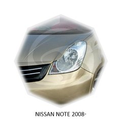 Реснички на фары Nissan NOTE 2008+ г.в. Нисан Ноут