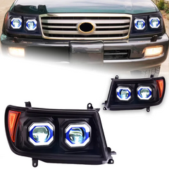 Передние лед фары для Toyota Land Cruiser LC 100 1998-2007 г.в. Ленд крузер 100