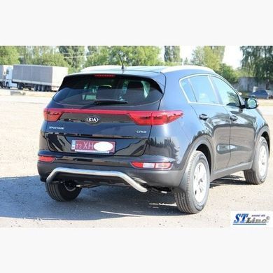 Защита заднего бампера волна Kia Sportage 2016+ г.в.