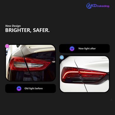 Задние тюнинг лед фонари Maserati Quattroporte Мазерати Кватропорте, Maserati, Альтернативная оптика, Новое, На штатные места