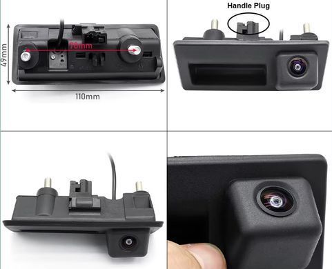 Камера заднего хода в место ручки открытия дверей Volkswagen Jetta/ Passat/ Touareg/Caddy/ T5/ Golf/Touran/Sharan