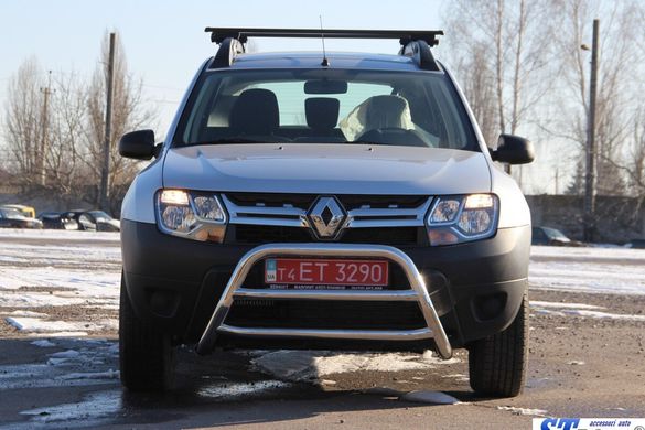 Защита переднего бампера (кенгурятник, бугель, дуга) Renault Duster 2010-2017