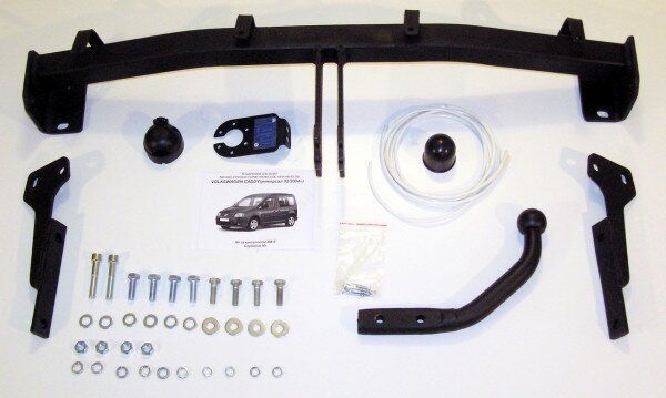 Прицепное устройство (Фаркоп) со съемным крюком VOLKSWAGEN CADDY maxi база 2007+ г.в.