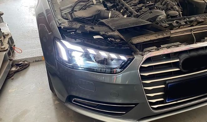 Передні лед фари Audi A4 B8 рестайлинг 2013-2016 р.в. Ауди А4 Б8, Audi, A4, Новое, На штатные места, A4 (8K2, B8) 2007-