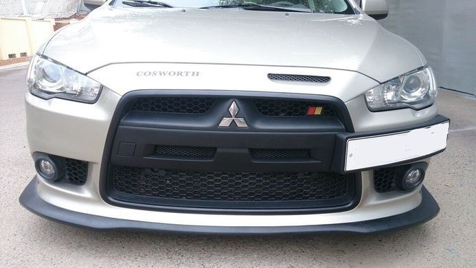 Накладка на бампер ноздри Mitsubishi Lancer X 2007+ г.в.