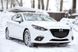 Реснички накладки на передние фары Mazda 3 седан 2013-2016 г.в. дорестайлинг Мазда