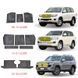 Захисна сітка переднього бампера для Toyota Land Cruiser LC300 2021+ р.в. Тойота ЛК300, Черный