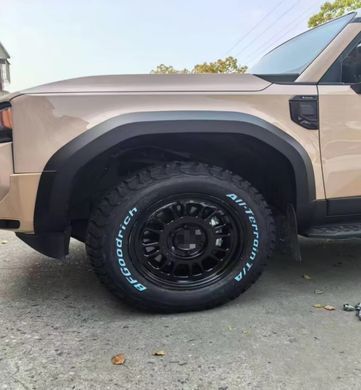 Расширители арок для Toyota Prado LC250 2024+ г.в. Тойота Прадо 250, Черный, Toyota, Расширители арок, Не требуется, ABS-пластик, Prado, Новое, На штатные места