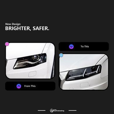 Передні лед фари Audi A4 B8 дорестайлинг 2007-2012 р.в. Ауди А4 Б8, Audi, A4, Новое, На штатные места, A4 (8K2, B8) 2007-