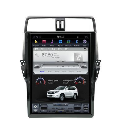 Магнитола в стиле Тесла на Toyota Prado 150 2018-2021 г.в., Toyota, Prado, Новое, На штатные места, LAND CRUISER PRADO 2018-