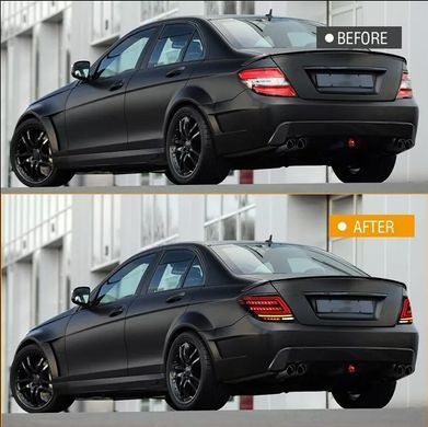 Задние тюнинг лед фары Mercedes C204 2007-2014 г.в. Мерседес 204, Оптика, Mercedes, Альтернативная оптика, C-Class, Новое, На штатные места, C-KLASSE (W204) 2007-