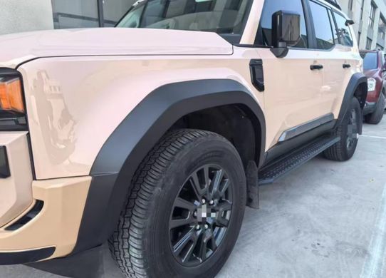 Расширители арок для Toyota Prado LC250 2024+ г.в. Тойота Прадо 250, Черный, Toyota, Расширители арок, Не требуется, ABS-пластик, Prado, Новое, На штатные места