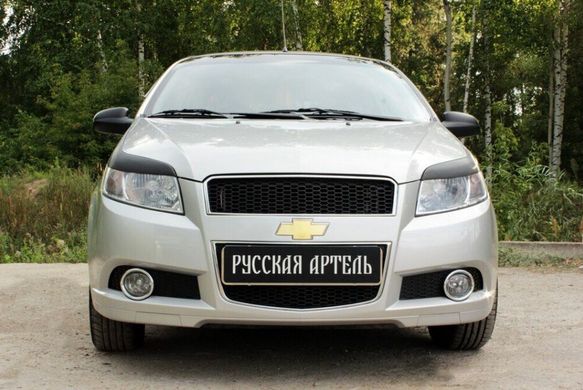 Реснички на фары Chevrolet Aveo Хэтчбек 2008-2012 г.в. Шевролет Авео