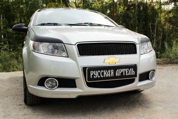 Реснички на фары Chevrolet Aveo Хэтчбек 2008-2012 г.в. Шевролет Авео