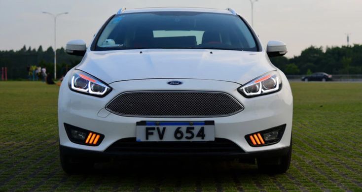 Передні тюнінг фари Ford Focus 3 рестайлінг 2015-2018 р.в. Форд Фокус, Ford, Альтернативная оптика, Focus, Новое, На штатные места, FOCUS III 2011-