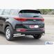 Защита заднего бампера двойные уголки Kia Sportage 2016+ г.в.