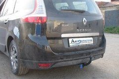 Прицепное устройство со сьемным крюком (Фаркоп) RENAULT SCENIC III (7 мест) 2009+ г.в.