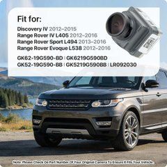 Камера заднего вида Land Rover Discovery IV, Range Rover Sport, Evoque, замена OEM LR092030 GK52-19G590-BB