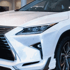 Накладки на фары реснички для Lexus RX 200t/350/450h 2016-2020 г.в., Серый грунт (под покраску), Внешний Тюнинг, Lexus, Декоративные накладки, Требуется, ABS-пластик, RX, Новое, На штатные места, RX 2015-