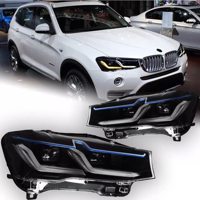 Передние тюнинг лед фары BMW X3 F25 2010-2016 г.в. БМВ Х3, BMW, Альтернативная оптика, Новое, На штатные места, X3 (F25) 2010-