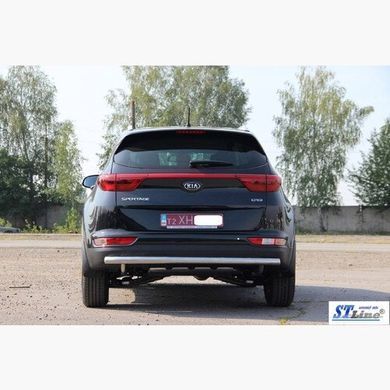 Защита заднего бампера труба Kia Sportage 2016+ г.в.