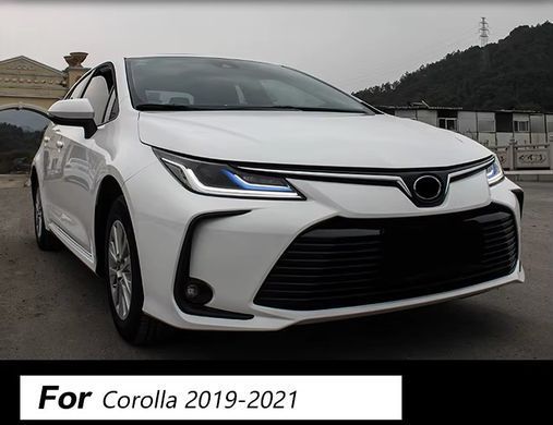 Тюнінг лед фари Toyota Corolla 2019+ р.в. Тойота Королла, Зовнішній тюнінг, Toyota, Альтернативная оптика, Corolla, Новое, На штатные места
