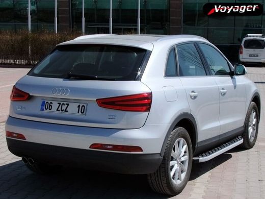 Боковые пороги "BlackLine" Audi Q3 2011+ Ауди кью3