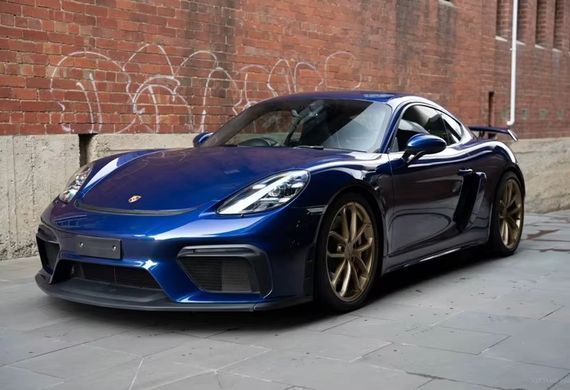 Тюнінг комплект апгрейд для Porsche Cayman / Boxster 981 у стиль 982 718 GT4 RS, Серый грунт (под покраску)