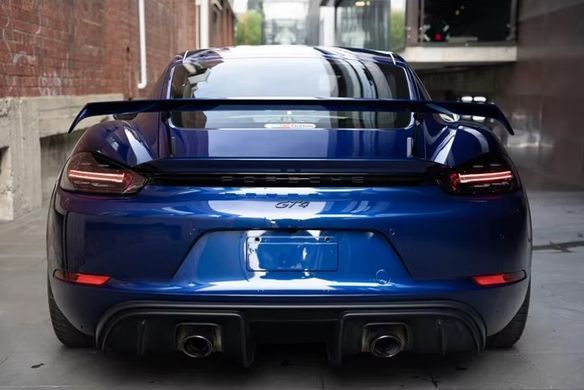 Тюнінг комплект апгрейд для Porsche Cayman / Boxster 981 у стиль 982 718 GT4 RS, Серый грунт (под покраску)