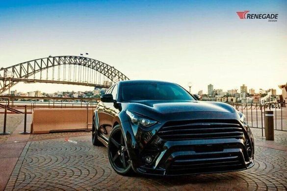 , Infiniti, Комплект обвеса, Требуется, Стеклопластик, Infiniti, Новое, На штатные места, QX70 (S51) 2013-