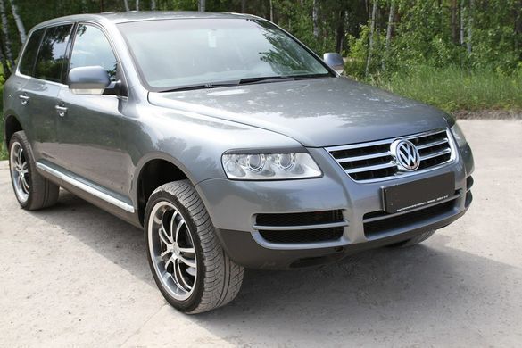 Вії на фари Volkswagen TOUAREG 2002-2006 р.в. Туарег, Зовнішній тюнінг, Volkswagen, Декоративные накладки, Требуется, ABS-пластик, Touareg, Новое, На штатные места, TOUAREG (7LA, 7L6, 7L7) 2002-2010