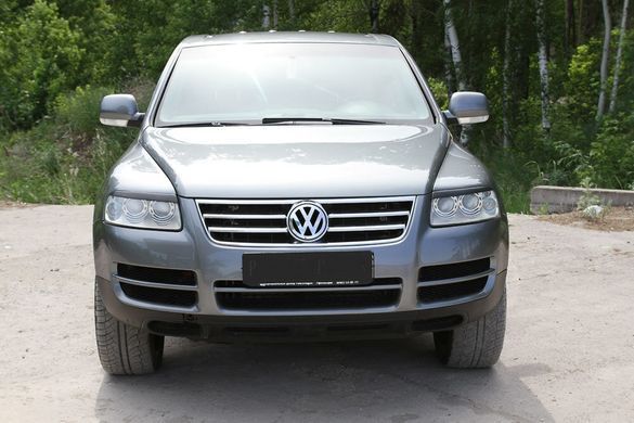Вії на фари Volkswagen TOUAREG 2002-2006 р.в. Туарег, Зовнішній тюнінг, Volkswagen, Декоративные накладки, Требуется, ABS-пластик, Touareg, Новое, На штатные места, TOUAREG (7LA, 7L6, 7L7) 2002-2010