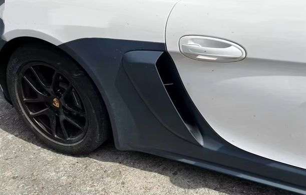 Тюнінг комплект апгрейд для Porsche Cayman / Boxster 981 у стиль 982 718 GT4 RS, Серый грунт (под покраску)