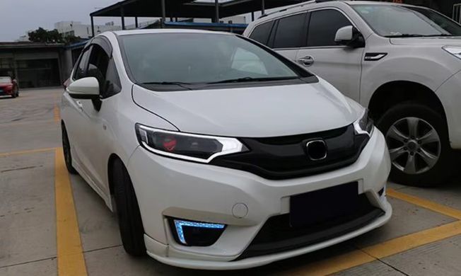 Передні тюнінг лед фари Honda Fit 2014-2020 р.в. Хонда Фіт, Honda, Альтернативная оптика, Новое