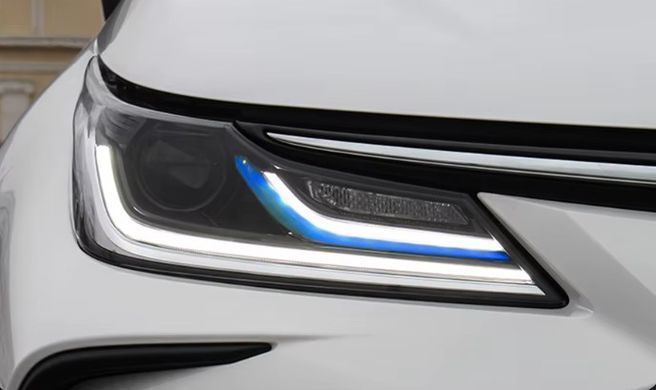Тюнінг лед фари Toyota Corolla 2019+ р.в. Тойота Королла, Зовнішній тюнінг, Toyota, Альтернативная оптика, Corolla, Новое, На штатные места