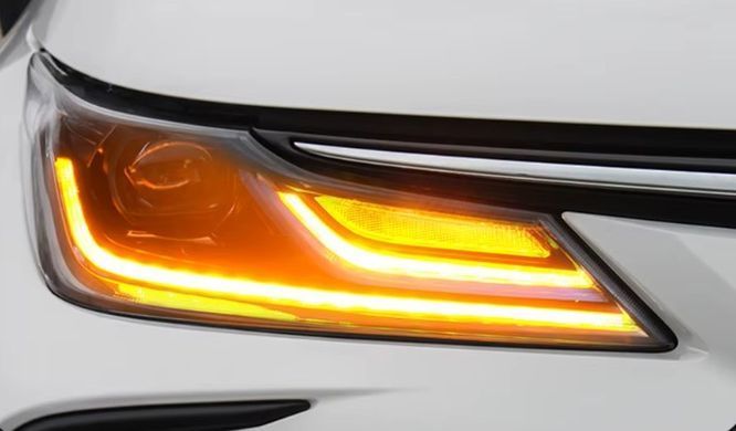 Тюнінг лед фари Toyota Corolla 2019+ р.в. Тойота Королла, Зовнішній тюнінг, Toyota, Альтернативная оптика, Corolla, Новое, На штатные места
