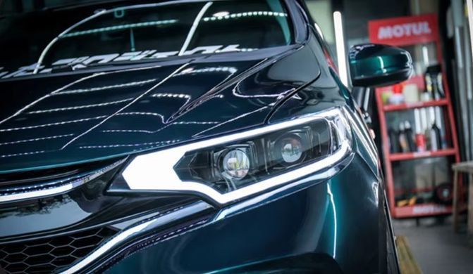 Передні тюнінг лед фари Honda Fit 2014-2020 р.в. Хонда Фіт, Honda, Альтернативная оптика, Новое
