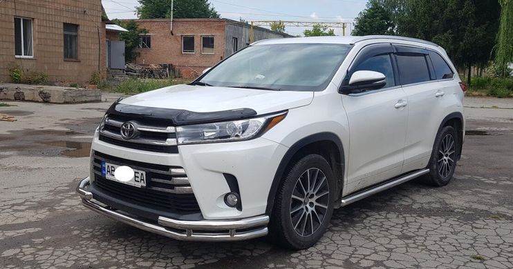 Защита переднего бампера Toyota Highlander 2014+ г.в.