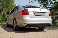 Дифузор на задній бампер Skoda Octavia A5 2008-2013 р.в. Шкода Октавіа А5