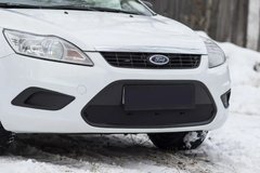 Зимова заглушка решітки переднього бампера Ford Focus II 2008-2010 р.в. Форд Фокус 2