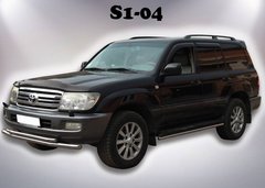 Боковые трубы под заводской порог Toyota Land Cruiser 100 2003-2007 г.в.