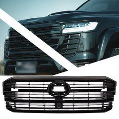 Решітка радіатора Toyota LC300 Land Cruiser 300 2021+ г.в., Черный