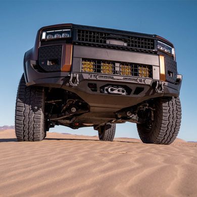 Защита переднего бампера кенгурятник с местом под лебёдку для Toyota Prado LC250 2024+ г.в. Тойота Прадо 250, Черный