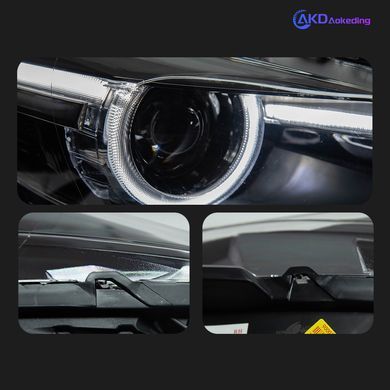 Передние тюнинг лед фары для Mazda 3 2017-2019 г.в. Мазда 3, Mazda, Альтернативная оптика, 3, Новое, На штатные места, 3 (BM) 2013-